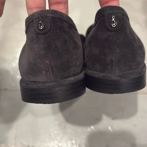 Sam Edelman Navy Sueded Leather Loafers - Picture 5 of 5